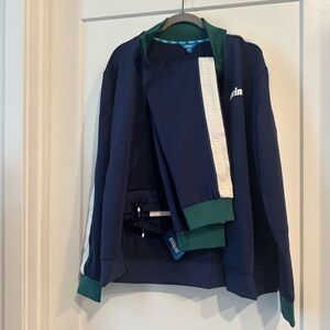 NWT Men’s Prince Pickleball Navy Tracksuit Jacket(L) & Pants(M)
